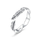 Silver Feather ring