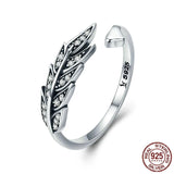 Silver Feather ring