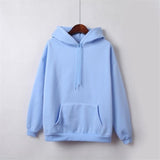 Girls Solid Color Hoodie