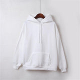 Girls Solid Color Hoodie