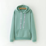 Girls Solid Color Hoodie