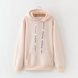 Girls Solid Color Hoodie