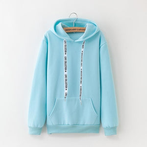 Girls Solid Color Hoodie