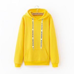 Girls Solid Color Hoodie